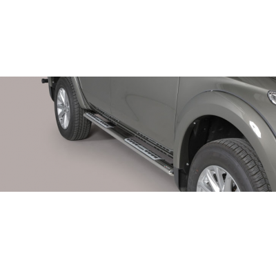 Estriberas Laterales Ovaladas Acero Inox Mitsubishi L 200 D.C.15>   Misutonida Italia