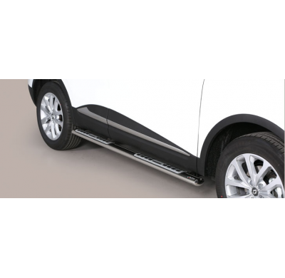 Estriberas Laterales Ovaladas Acero Inox Renault Kadjar 15>   Misutonida Italia