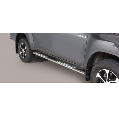 Estriberas Laterales Ovaladas Acero Inox Toyota Hi Lux Double Cab 16>    Misutonida Italia