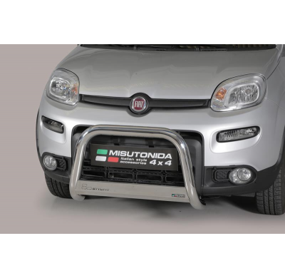 Defensa Delantera Acero Inox Fiat Panda 13-/ Panda 4x4 13- - Diametro 63mm - Homologacion Ce