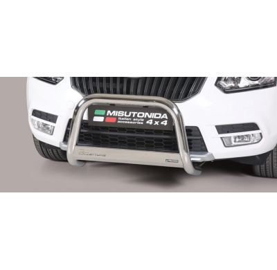 Defensa Delantera Acero Inox Homologacion Ec Skoda Yeti 14 > Diametro 63mm Misutonida