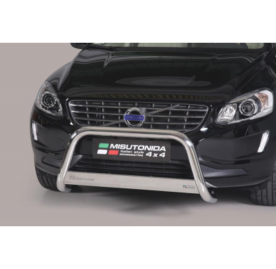 Defensa Delantera Acero Inox Volvo Xc 60 14- - Diametro 63mm - Homologacion Ce