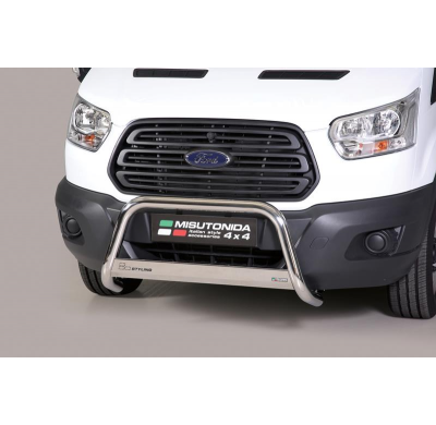 Defensa Delantera Acero Inox Ford Transit 14 - - Diametro 63mm - Homologacion Ce