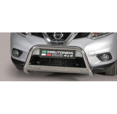 Defensa Delantera Acero Inox Nissan X-Trail Años 2015>2017 - Diametro 63mm - Homologacion Ce