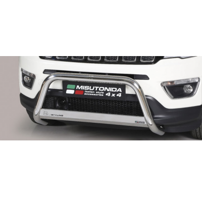 Defensa Delantera Acero Inox Jeep Compass 17> ø 63 Homologada - Misutonida Italia