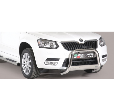 Defensa Delantera Acero Inox Homologacion Ec Skoda Yeti 14 > Diametro 63mm Misutonida