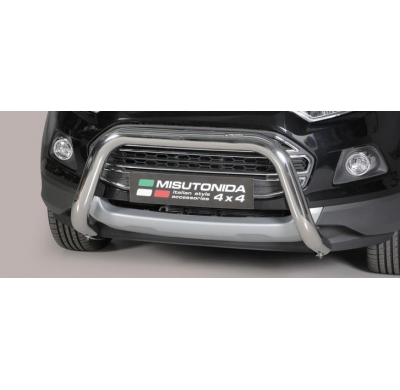 Defensa Delantera Acero Inox Ford Ecosport 14> - Diametro 76mm - Homologacion Ce