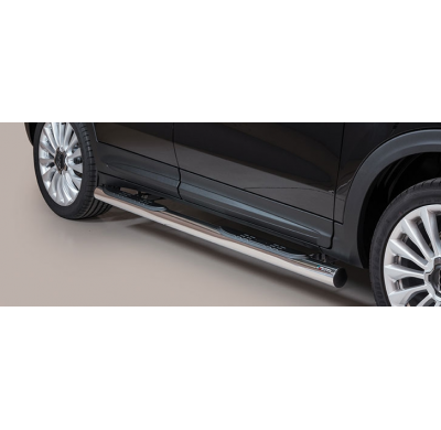 Estriberas Laterales Acero Inox Fiat 500 X   Misutonida Italia