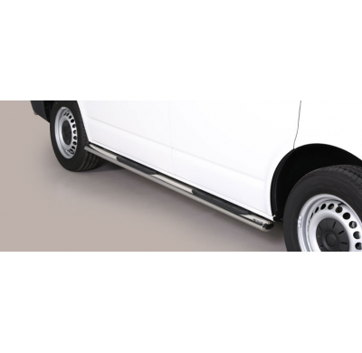 Estriberas Laterales Ovaladas Acero Inox Vw T6 15> Short Wheel Base   Misutonida Italia