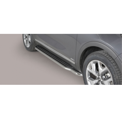 Estriberas Laterales Acero Inox Kia New Sorento 15> Extra Long  Misutonida Italia