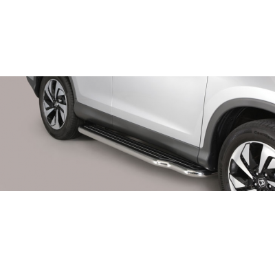 Estriberas Laterales Acero Inox Honda Cr - V 16> Long  Misutonida Italia