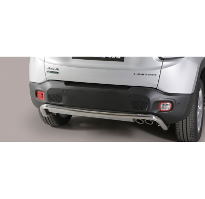 Defensa Trasera Acero Inox Diametro 50 Jeep Renegade 2014>