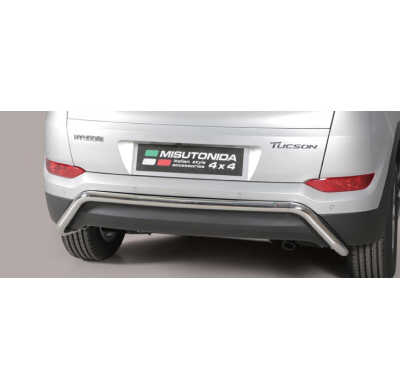 Protector Trasero Acero Inox Hyundai Tucson 15 > Diametro 50 Central Misutonida
