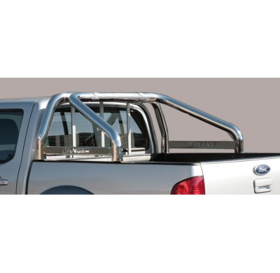 Roll Bar Acero Inox 2 Tubos Ford Ranger D.C.07/09 ø76  Misutonida Italia