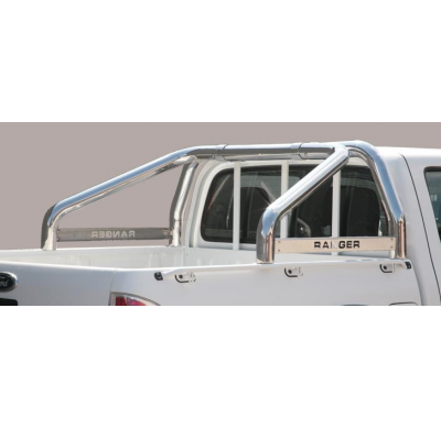Roll Bar Acero Inox 2 Tubos Ford Ranger D.C.09/11 ø76  Misutonida Italia
