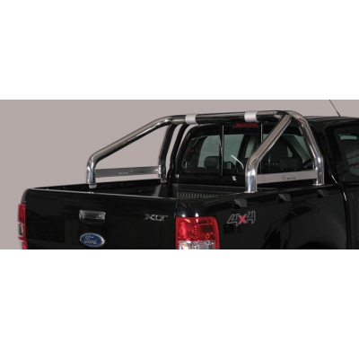 Roll Bar Acero Inox 2 Tubos Ford Ranger D.C.12 > ø76  Misutonida Italia