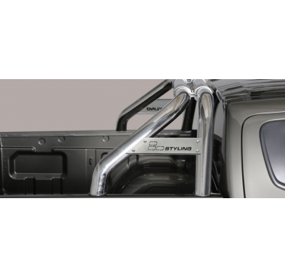Roll Bar Acero Inox 2 Tubos Mitsubishi L 200 D.C.15> ø76  Misutonida Italia