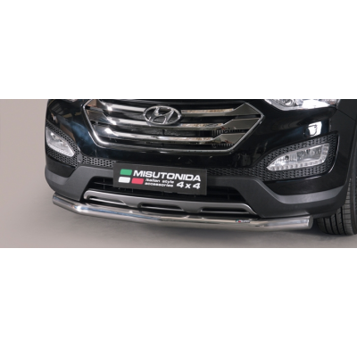Protector Paragolpes Delantero Acero Inox Hyundai Santa Fe 12>   Misutonida