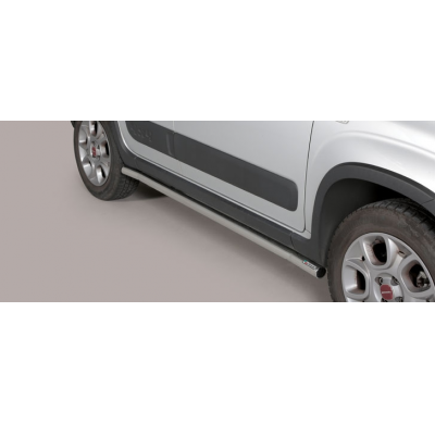 Tubo Protector Lateral Acero Inox Fiat Panda 4x4 13> / Panda 13> ø 50  Misutonida Italia