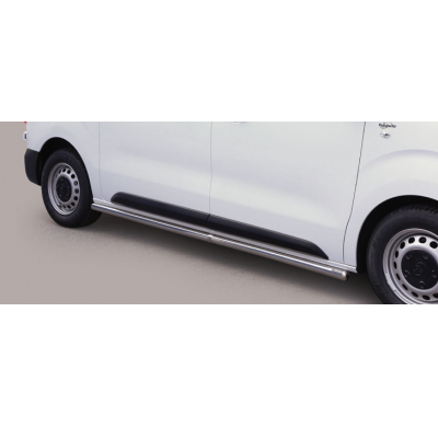 Tubo Protector Lateral Acero Inox Toyota Proace 2016> ø 63  Misutonida Italia