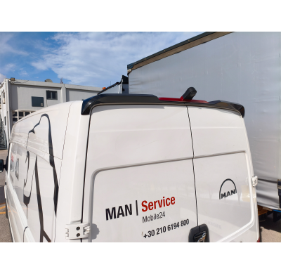 Aleron de techo V.1 Dos puertas traseras Volkswagen Crafter Mk2 Techo alto H2 / MAN TGE Techo alto H2 (2017-) Motordrome