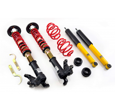 Kit roscado MTS TECHNIK Street Gold BMW 3 (E30)  Año: 11/82 - 01/91 Con TUV  CON Copelas parte delantera - SIN Copelas parte tra