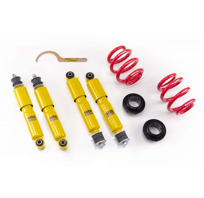 Kit roscado MTS TECHNIK Street Gold Volkswagen TRANSPORTER T4 Van (70/7D)  Año: 09/90 - 06/03 Con TUV  SIN Copelas parte delante