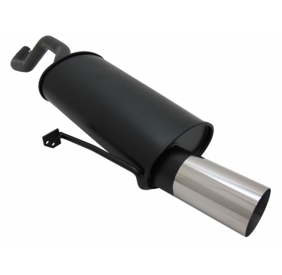 Escape Deportivo Novus 1 X 90mm Rl-Design Renault Clio Iii Br0/Cr0 1.2 / 1.4 / 1.6 / 1.5 Cdi Bj. 09/2005 -