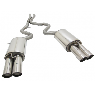 Escape Trasero Deportivo Novus 2 X 86mm Ms-Design Li/Re E90 / E92 / E93 E90/E92/E93 Requiere Cortar Paragolpes