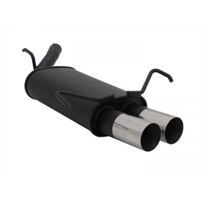 Escape Deportivo 2 X 76mm Rl-Design - Opel Corsa C Typ:C 1.0 / 1.2 / 1.3 / 1.4 / 1.7 Diesel - Valido Para  12v + 16v Excepto Mod