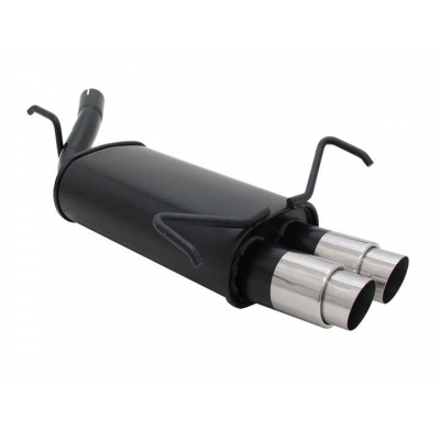 Escape Deportivo 2 X 76mm Gp-Design - Opel Corsa C Typ:C 1.0 / 1.2 / 1.3 / 1.4 / 1.7 Diesel - Valido Para  12v + 16v Excepto Mod