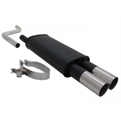 Escape Deportivo 2 X 76mm Rl-Design - Vw Polo Ii / Iii Typ:86c 1.0 / 1.1 / 1.3 / 1.3 G40