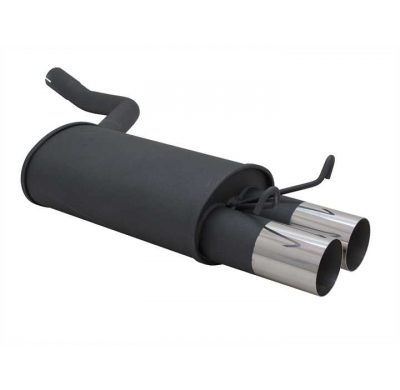 Escape Deportivo 2 X 76mm Rl-Design - 190e Typ:W201 1.8 / 2.0 / 2.3 Bj. 1982 - 1990 Excepto Diesel - Requiere Cortar Paragolpes