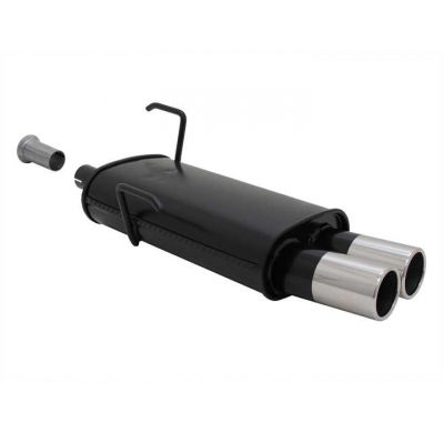 Escape Deportivo 2 X 76mm M-Design - 206 + 206cc Typ:2ac/2d 1.1 / 1.4 / 1.6 16v - Necesita Corte Paragolpes