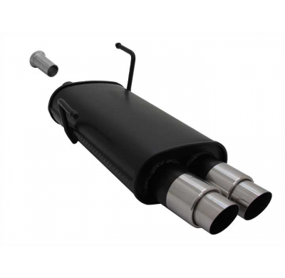 Escape Deportivo 2 X 76mm Gp-Design - 206 + 206cc Typ:2ac/2d 1.1 / 1.4 / 1.6 16v - Necesita Corte Paragolpes