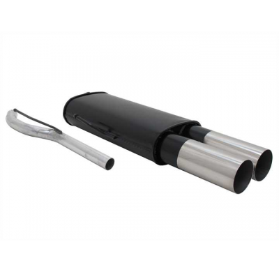 Escape Deportivo 2 X 76mm Rl-Design - Vw Passat Limousine + Variant Typ:35i 1.6 / 1.8 / 2.0 85kw / 1.9 Td / 1.9 Tdi 66kw  Except