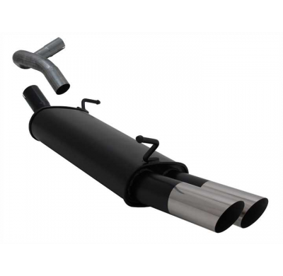 Escape Deportivo 2 X 76mm Ms-Design - Seat Ibiza  Typ:6l 1.2 12v / 1.4 16v / 1.9 Tdi 100 - 130 Ps Bj. 2002 - 2008