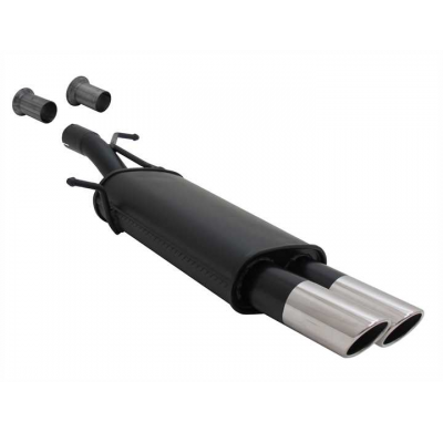 Escape Deportivo 2 X 76mm Sr-Design - 307 Typ:3a/C 1.4 / 1.6 / 2.0 / 1.4hdi / 1.6hdi / 2.0hdi Bj. 2001 - 2005