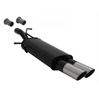 Escape Deportivo 2 X 76mm Ms-Design - 307 Typ:3a/C 1.4 / 1.6 / 2.0 / 1.4hdi / 1.6hdi / 2.0hdi Bj. 2001 - 2005