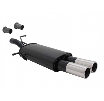 Escape Deportivo 2 X 76mm M-Design - Citroen C4 + Coupe Typ: 1.4 / 1.6 16v / 2.0 16v / 1.6 Hdi / 2.0 Hdi Bj. 02/2002 -