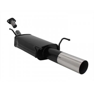 Escape Deportivo 1 X 90mm Rl-Design - Opel Astra G Cabrio Typ:G/T98 1.6 16v / 1.8 16v / 2.0 16v - Conexión Escape Brida-Tornillo