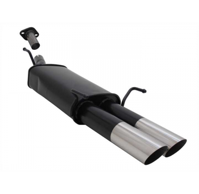 Escape Deportivo 2 X 76mm Ms-Design - Opel Astra G Cabrio Typ:G/T98 1.6 16v / 1.8 16v / 2.0 16v - Conexión Escape Brida-Tornillo