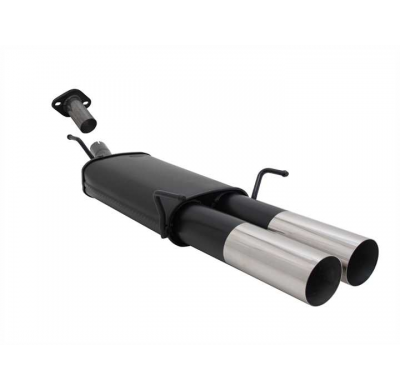 Escape Deportivo 2 X 90mm Rl-Design - Opel Astra G Coupe Typ:G/T98 1.6 16v / 1.8 16v / 2.0 16v - Conexión Escape Brida-Tornillo