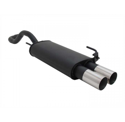 Escape Deportivo 2 X 76mm Rl-Design - Vw Polo Iv + Facelift Typ:6n/6n2 1.0 / 1.1 / 1.2 / 1.3 / 1.4 / 1.4 16v / 1.6 / 1.6 Gti / 1