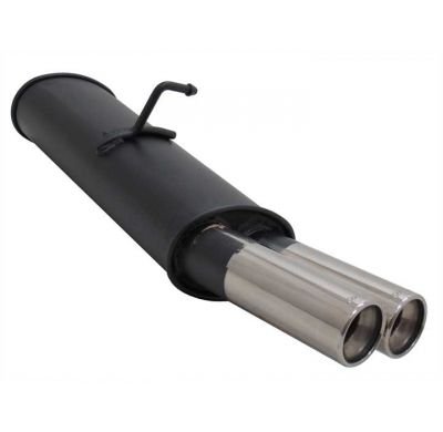 Escape Deportivo 2 X 76mm M-Design - Opel Astra F Caravan Typ:T92 1.4 / 1.6 Bj. 1994 - 1998 Solo 1 Punto Anclaje