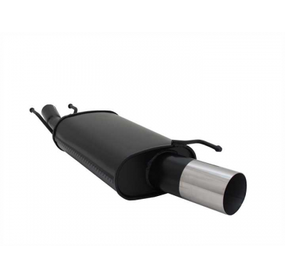 Escape Deportivo 1 X 90mm Rl-Design - Ford Fiesta Typ:Jas/Jbs 1.2 16v / 1.3 / 1.4 16v / 1.8 D / 1.8 Td Bj. 1996 - 2001