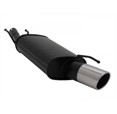 Escape Deportivo 1 X 90mm Sr-Design - Ford Fiesta Typ:Jas/Jbs 1.2 16v / 1.3 / 1.4 16v / 1.8 D / 1.8 Td Bj. 1996 - 2001