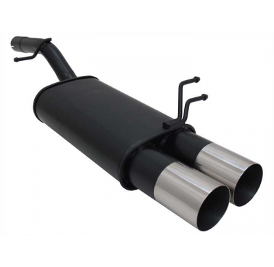 Escape Deportivo 2 X 90mm Rl-Design - Ford Fiesta Typ:Jh/Jd 1.2 16v / 1.4 16v / 1.4 Tdci / 1.6 Tdci Bj. 11/2001 - 9/2008