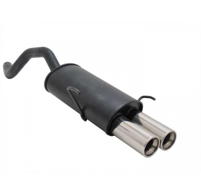 Escape Deportivo 2 X 76mm M-Design - Fiat Punto Ii Typ:188 1.8 16v Hgt / 1.9 Jtd Bj. 09/1999 - 06/2003