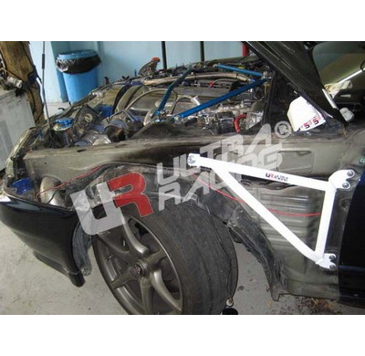 BARRA REFUERZO ULTRARACING NISSAN SKYLINE R32 GTR ULTRARACING 3-PUNTOS FENDER BRACKETS